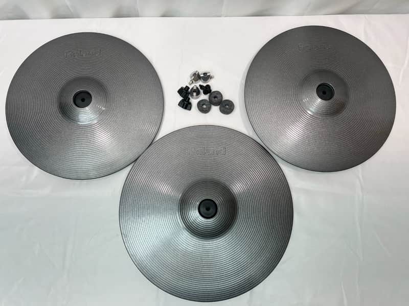 Roland CY-14C 14" V-Cymbal Crash TWO & Roland CY-15R V-Cymbal 15" Ride Pad ONE image 1