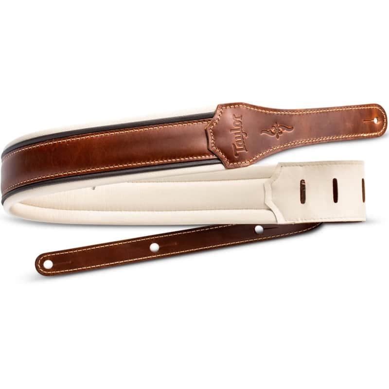 Taylor 4105-25 400 Series - Renaissance 2.5" Guitar Strap, Medium Brown