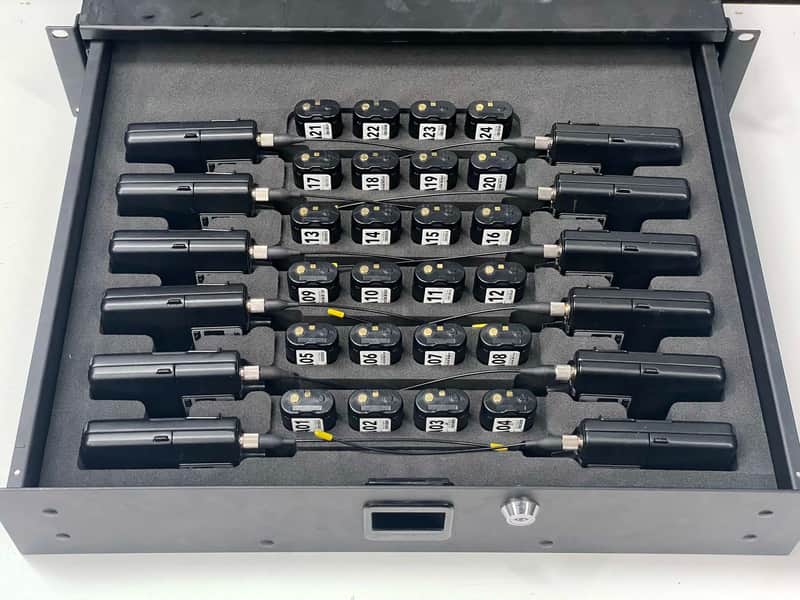Custom Foam Insert for Rack Drawer fits 12 Shure IEM Wireless In-Ear Bodypacks PSM-1000 P10R P10R+ image 1