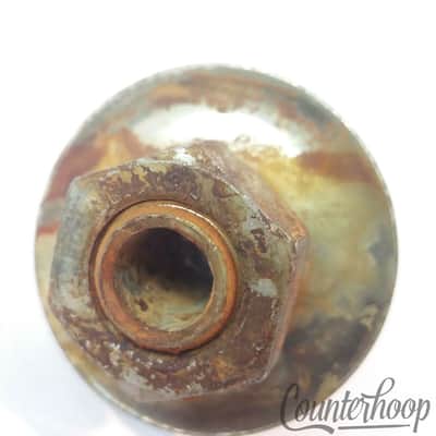 Walberg & Auge Disappearing Bass Drum Spur Spike Mount Nickel Vintage50s USA W&A image 1