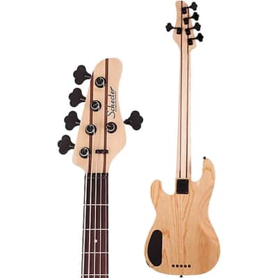 Schecter Guitar Research Michael Anthony MA-5 Koa 5-String Electric Bass Natural image 6