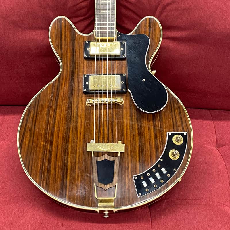 Ventura V-1502 Al Ciaola Copy Electric Guitar 1970's - Walnut w/ Case Made in Japan image 1