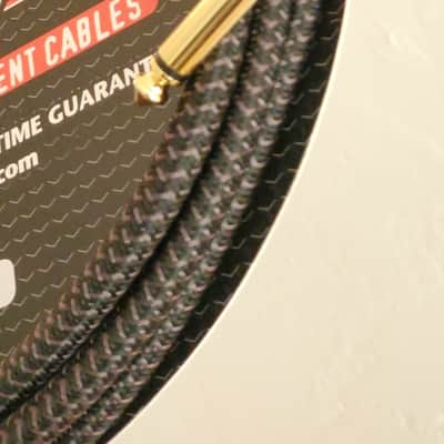 Pig Hog PCH10BK 10 ' 1/4 to  Angle Instrument cable image 3