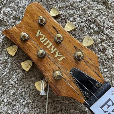 Sakura HSH Electric Guitar, BurlWood Top Body, Mahogany Body, Maple Neck, Rosewood Fingerboard, 22 Frets Rosewood Fingerboard image 6