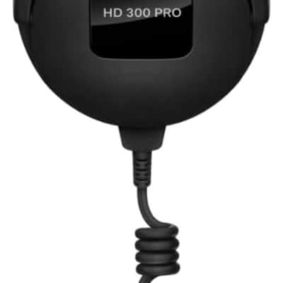 Sennheiser HD 300 PRO Over Ear Headphones, Black Bundle with Pig Hog PHX14-25 1/4 Headphone Extension Cable 25ft and Instrument Polishing Cloth - Broadcast Headphones, Studio Headphones Wired image 4