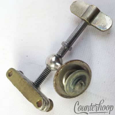 *Slingerland Snare Drum Strainer Tensioner Eyelet-Mount Nickel Vintage 20s USA* image 3