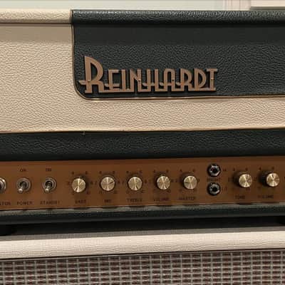Reinhardt Amplification “The 18” 18-Watt Head 2007 - Green-and-white Tolex with bronze/gold-tone appointments image 4