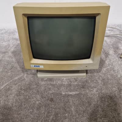 Atari SM125 - High-Resolution Monochrome Monitor - Very Good w/ Power Supply image 2