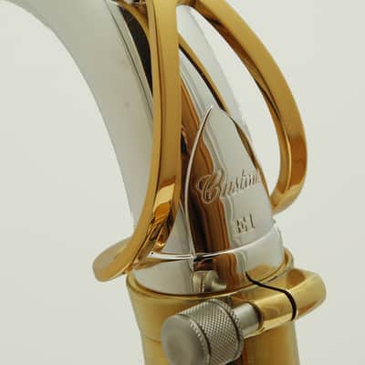 Yamaha TE1 Silver Plated Custom E1 Tenor Saxophone Neck W/GoldLacquer Option image 5