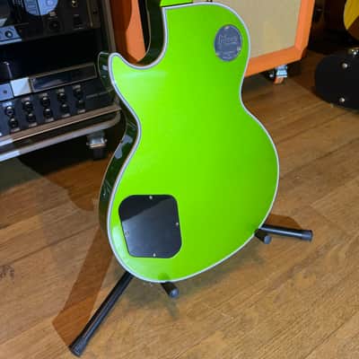 Gibson Custom Shop Made 2 Measure Les Paul Custom w/ Ebony Fingerboard Gloss Gecko Green Sparkle image 11
