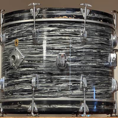 1964 Ludwig 20" Oyster Black Pearl 14x20 Bass Drum image 5