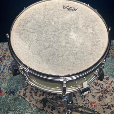 Leedy - 5.5x14" "Slingerleedy" No. 390 Shelley Manne Model Snare Drum 1958 - White Marine Pearl image 13