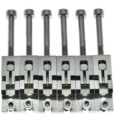 Guitar Stainless Steel Double Locking Tremolo Bridge Saddles and Screws for FR Tremolos image 1