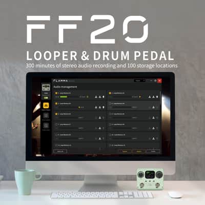 FLAMMA FF20 Dual Footswitch Looper Drum Machine Pedal with EU plug Orange-2025 New image 6