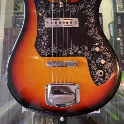 Teisco Sunburst E-110 Checkmate Tulip image 2