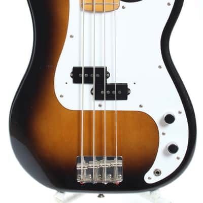 1983 Squier Precision Bass '57 Reissue sunburst image 2