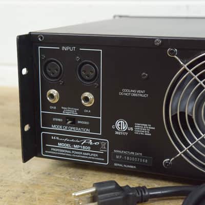 Wharfedale Pro MP1800 2-Channel Power Amplifier (church owned) CG00G3V image 7