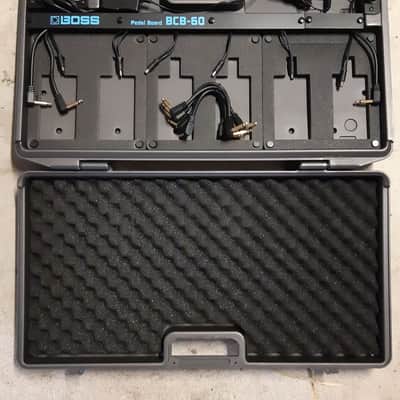 Boss BCB-60 Pedalboard / Carrying Case NOV 2004 w BOSS CABLING and 240v POWER SUPPLY image 1