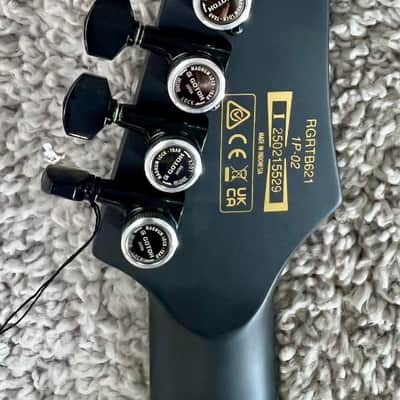 Ibanez RG Iron Label Electric Guitar Flat Black, Model RGRTB621BKF image 6