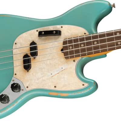 Fender JMJ Road Worn® Mustang® Bass - Faded Daphne Blue image 5