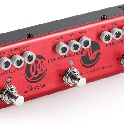 Alpha Force Multi Guitar Effect Pedal Alpha 3 Types Effects Delay Chorus High Gain Pedal image 4