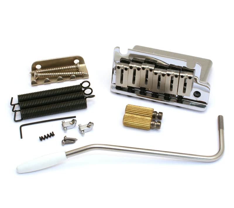099-2050-000 Fender American Series Chrome Tremolo Assembly w/Offset Saddles image 1