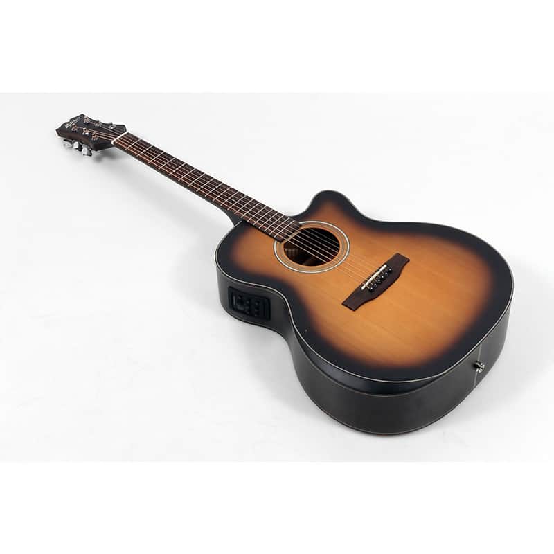 Mitchell T413CE-BST Terra Series Auditorium Solid Torrefied Spruce Top Acoustic-Electric Guitar Regular Edge Burst image 1