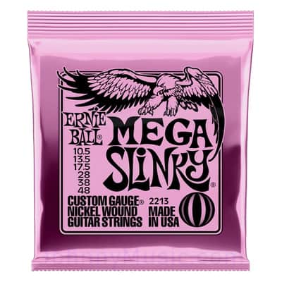 Mega Slinky Ni-Wnd Elect-Guitar 10.5 - 48 Set - world standard special-tempered+tinned steel & ni-plated wrap on steel hex core image 1