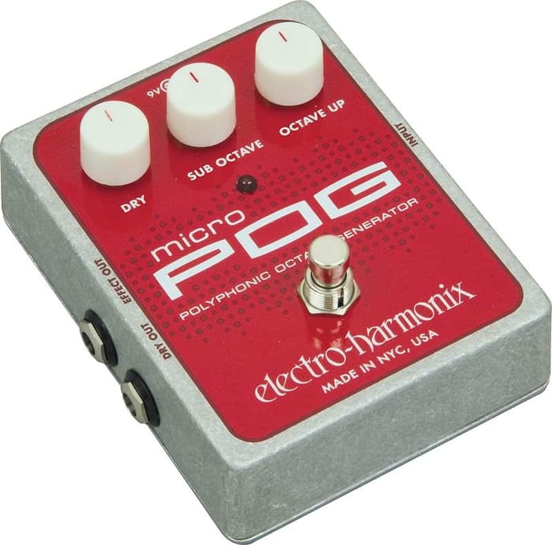 Mint Electro-Harmonix Micro Pog Polyphonic Octave Generator Guitar Effects Pedal image 1