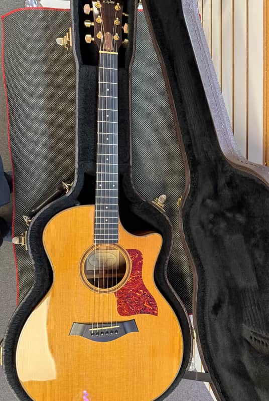 Taylor 714ce-L1 Red Cedar Top, Walnut Back & Sides, 2003 with Hardshell Case - Pre Owned image 1