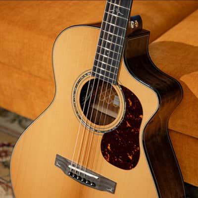 Cort Gold MC6 Ovangkol Acoustic-Electric Guitar w/Premium Gig-bag. Natural Gloss, B-Stock image 9
