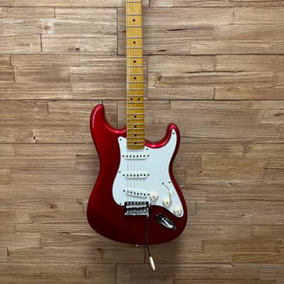 Squier Classic Vibe 50’s FSR Stratocaster - Candy Apple Red w/matching headstock -Upgraded tuners and pickups + sc image 3