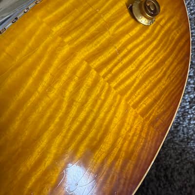 2024 Gibson Custom Shop Murphy Lab '59 Les Paul  Standard Reissue Light Aged Slow Ice Tea Burst with Hand Wound MJ Seymour Duncan Pearly Gates Pickups image 15