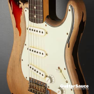 Fender Custom Shop Rory Gallagher Heavy Relic 3 Tone Sunburst 2021 Used (Cod. 1643UG) image 7