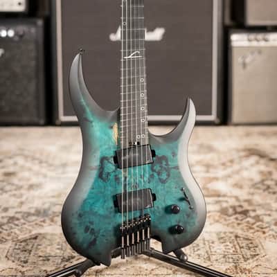 Legator Ghost G6FSS-DS Super Shred 6-String Multi-Scale Electric Guitar - Dark Sapphire with Gig Bag image 3
