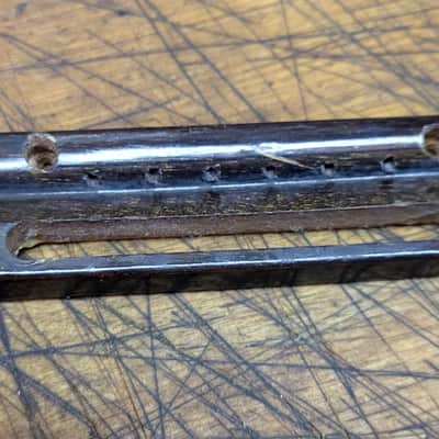 Vintage RARE 1970's Japan Ventura Ibanez Aria Cortez Dreadnought Acoustic Guitar Top Loading Adjustable Wood Bridge Tailpiece Luthier Parts image 4