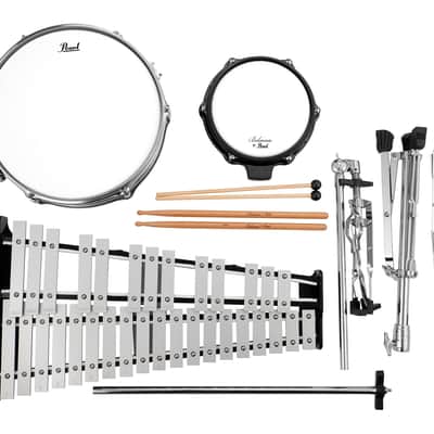 Pearl Belsona 32-Note Glockenspiel Bell Student Educational Percussion Kit with Snare Drum and Tunable Practice Pad (PL200C) image 3