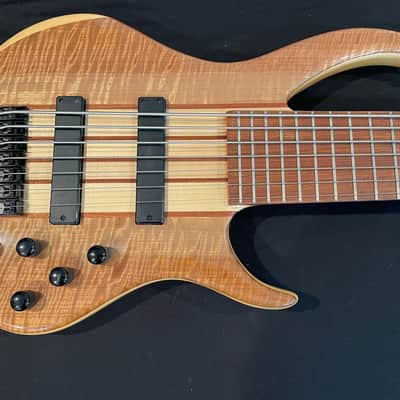 IYV IBSY-700 Natural Finish 7-String Bass - BEAUTIFUL WOOD image 1