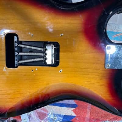 Fender Squier Yako Factory 50th Anniversary Stratocaster Sunburst 1996 w/ Iron Gear Texas Loco pickups and series wiring image 5