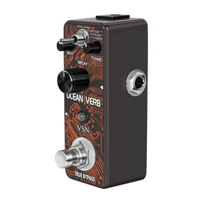 VSN LEF-3800 Digital Reverb Pedal Guitar Ocean Verb Pedal Room Spring Shimmer 3 Modes Wide Range With Storage Of Timbre Pedal--Shipped from Irvine Warehouse in California by USPS image 3