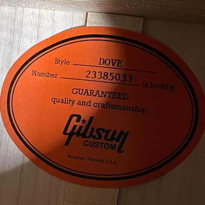 NEW! Gibson Acoustic Custom Shop Dove Acoustic-Electric Guitar - Alpine White - Authorized Dealer 5.2lbs - G06616 image 5