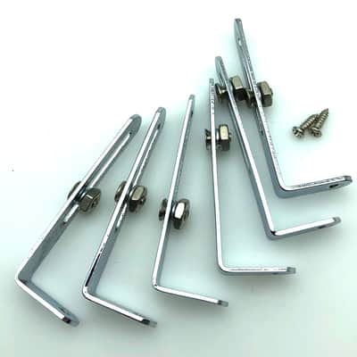 Gibson OEM Les Paul Pickguard Bracket (1) w/Hardware 1990’s-2000’s Chrome image 2