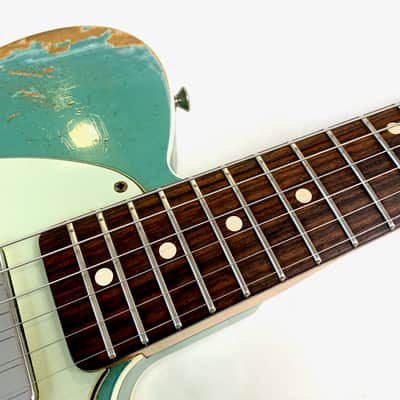 Fender Telecaster Custom 60 Heavy Relic Custom Shop 2013 Teal Green Metallic image 11