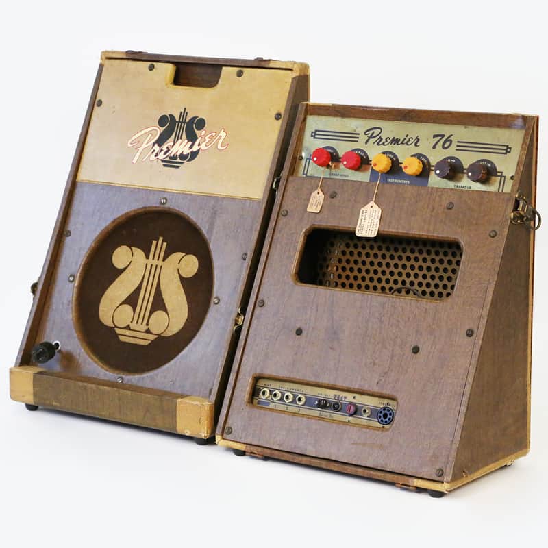 1956 Premier Model 76 Guitar Amplifier - 100% All Original, Nice Example, Sounds Great! image 1