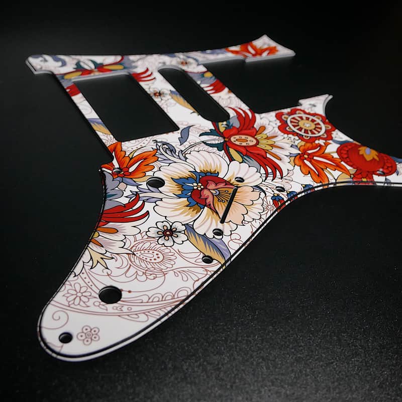 Folk Flowers / Ibanez Pickguard / RG350 / JEMJR / Graphic / Stormguitar image 1