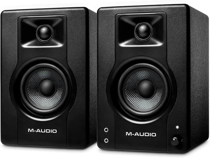 3.5" Studio Monitors, HD PC Speakers for Recording and Multimedia with Music Production Software, 120W, Pair, Black image 1