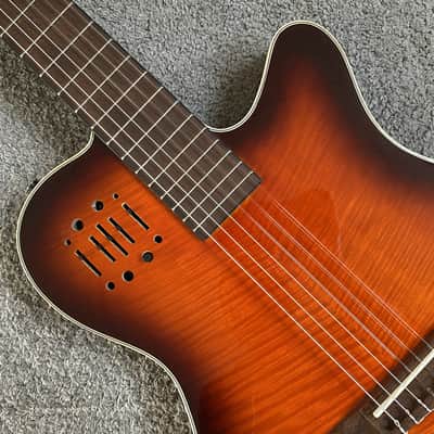 40 Inc Classical Electric Guitar, Spruce Veneer Top Body, Mahogany Neck image 3