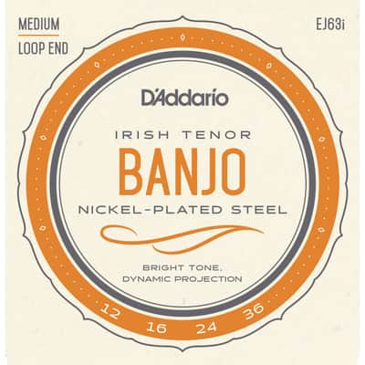 D'Addario Banjo Saiten EJ63i Irish Tenor 4-String Nickel Loop End - Strings Bild 1