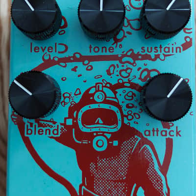 Walrus Audio Deep Six Compressor V3 2018 - 2021 - Blue / Red Diver image 3