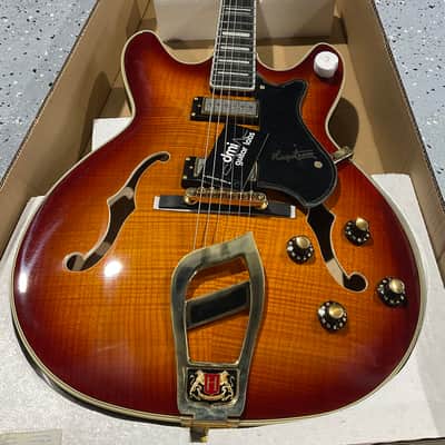 Hagstrom '67 Viking II Electric Guitar Vintage Sunburst image 1